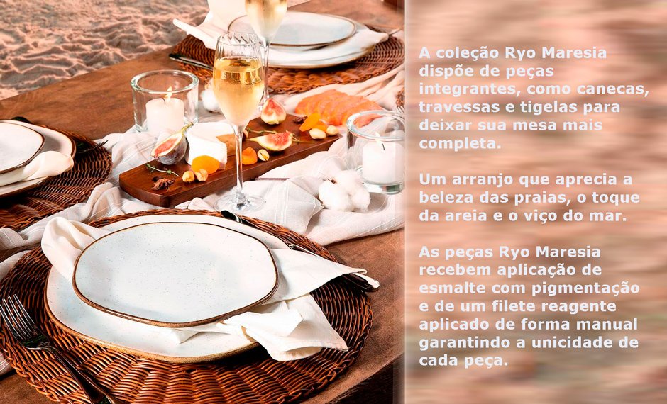 Conteúdo informativo Aparelho Jantar Oxford Ryo Maresia